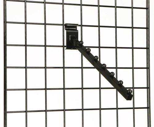 16&#034; metal 7 ball waterfall hook for gridwall - black119071 for sale