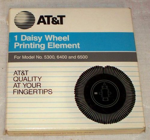 At&amp;t script 12 daisy wheel printing element for model 5300, 6400, 6500 for sale