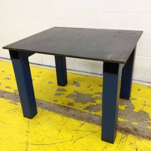 Generic Solid Steel Industrial Table Table4739 Used #74739