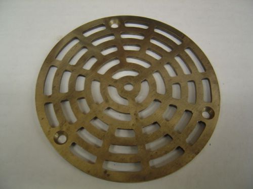 Brassfloor drain strainer cover 5-1/8&#034; dia. round  commercial 5/32&#034; thick   j-60 for sale