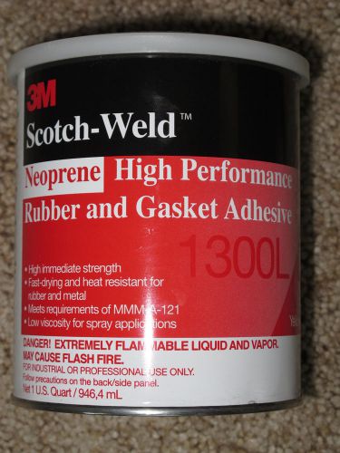 3m scotch-weld neoprene rubber /  gasket adhesive 1300l -- yellow -- 1 quart for sale