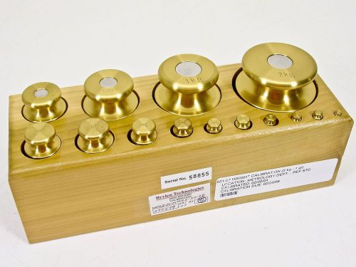 Troemner 2kg - 1g 14 Brass Calibration Weight Set 302