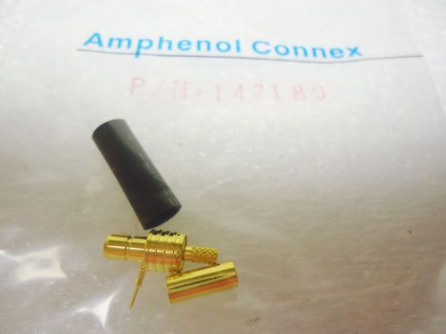 (new) amphenol connex 142189 rg 174, 316, lmr100 cable 50 ohm smb str crimp jack for sale