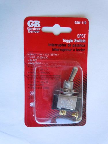 NEW GB  GSW-110 20 AMP ON / OFF SPST HEAVY DUTY TOGGLE SWITCH