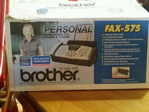 NEW BROTHER FAX-575 Personal Plain Paper Fax, Phone &amp; copier
