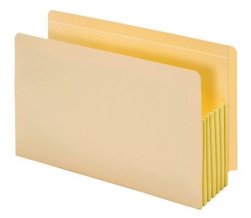 Globe-Weis End Tab File Pockets, 5.25-Inch Expansion, Tyvek Gussets, Legal Size,