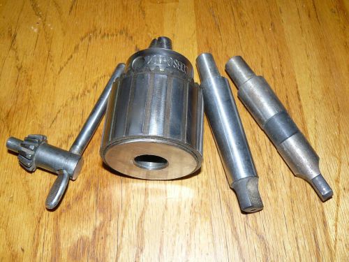 JACOBS Drill Chuck no. 36 &amp; with  Key 3/16&#034;-3/4&#034; Capacity X 2 tapers
