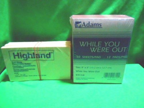 Adams Message Pad &#034;While You Were Out&#034;-4&#034;x5&#034;-50 Shts/PAD,12 pads +SELF STICK