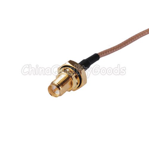 MCX male RA to RP-SMA female bulkhead O-ring pigtail cable