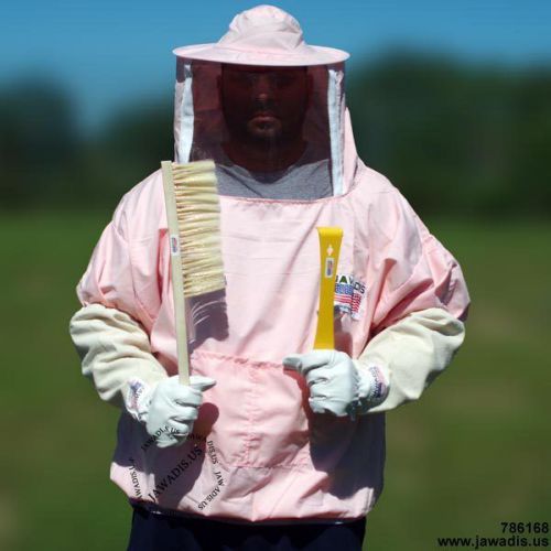 XL Jawadis Pink Lightweight Pullover Best Beekeepers Jacket Sheriff Round Veil