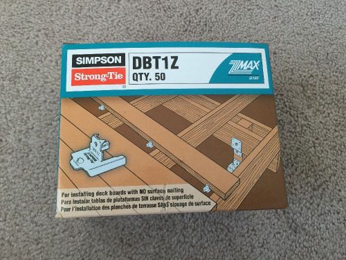 Deck Board Tie by Simpson Strong-Tie Connectors DBT1Z No Surface Nailing