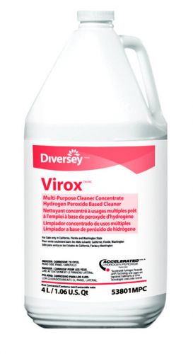 Diversey virox 5 ahp peroxide disinfectant cleaner 4x4l for sale
