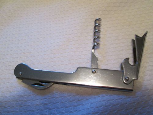 Vollrath 46789 Stainless Steel  4-5/8&#034; Waiter&#039;s Corkscrew Pocket Knife