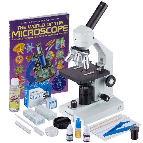 40x-2500x cordless led compound biological microscope with extensive slide prepa for sale
