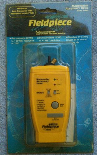 Fieldpiece AMN2-Manometer (New in package); includes hose &amp; gas-valve accessory
