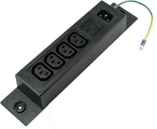 Conntek server 10a 250v iec power strip c14 inlet to iec 320 sheet f outlets 4 for sale