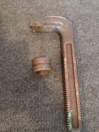Genuine Ridgid HOOK JAW And NUT for 36&#034; Pipe Wrench #31720 Great Condition