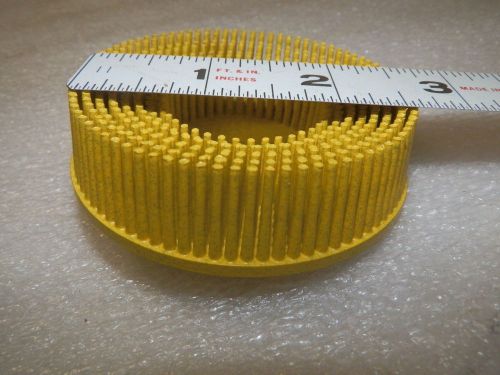3&#034; 3m roloc bristle disc one ea.  80 grit yellow 15,000 rpm new ( pkr5 ) for sale