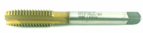 EMUGE Metric Tap M12x1.75 SPIRAL POINT HSSCO5% M35 HSSE TiN Coated