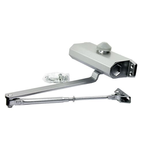 New 65-85 Kgs Size 4 Commercial Door Closer Silver Aluminium Alloy Heavy Duty