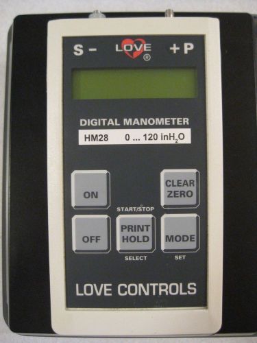 Dwyer Love HM28 Series Handheld Digital Manometer 0-120 inH2O HM28D3F30000