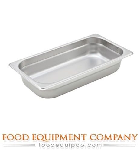 Winco SPJH-302 Steam Table Pan, 1/3 size, 2.5&#034; deep - Case of 48