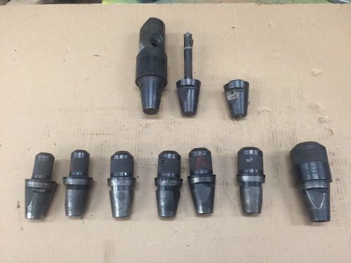 10 Pieces Of Falcon Kwiklok Tooling. End Mill Holder, Boring, MT2