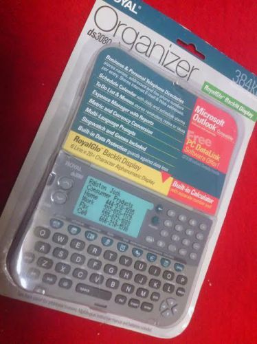 Royal (ds3080) 320kb Memory Backlit Display Organizer w/ Built In Calculator
