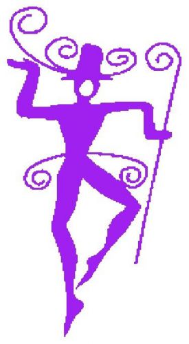 30 Custom Purple Vane Dancer Personalized Address Labels