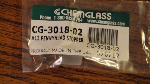 NIP Chemglass CG-3018-02 St 13 Pennyhead Stopper