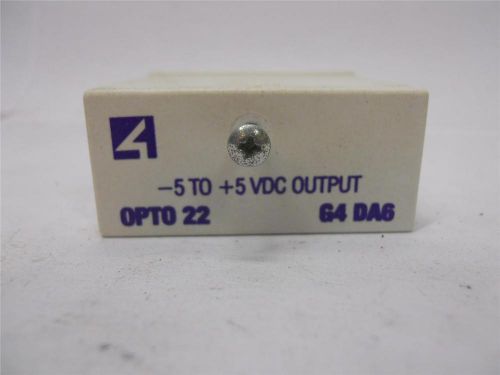 USED OPTO 22 -5 TO +5VDC OUTPUT G4 DA6