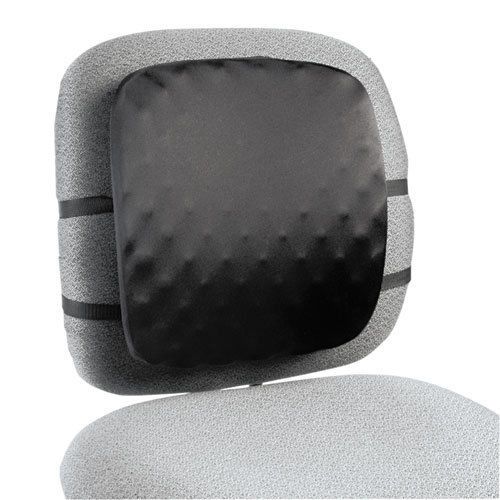Halfback back support chair pad, 13w x 1 1/2d x 13 3/4h, black for sale
