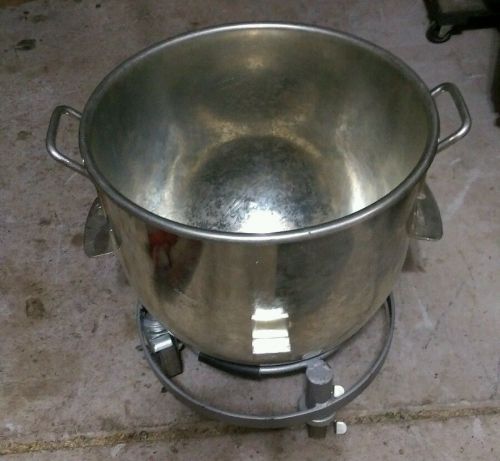 Blakeslee 60qt stainless steel mixing bowl with bowl dolly for sale