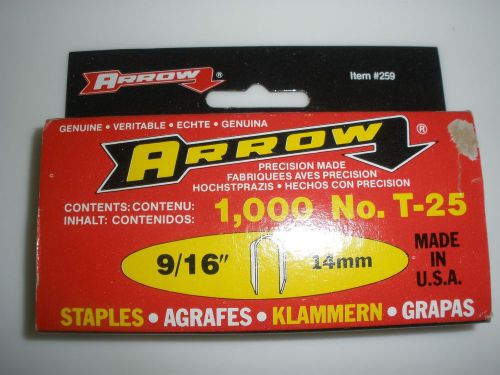 ARROW STAPLES 1000 No.T-25  9/16th