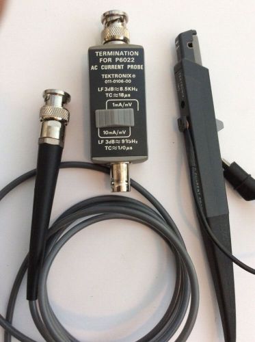Tektronix p6022 current probe w/011-0106-00 termination.  935hz to 120mhz. 5 ft. for sale