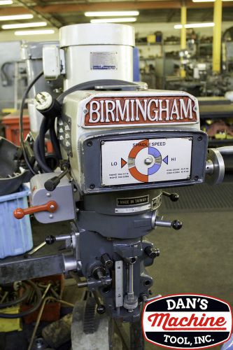Birmingham variable speed milling machine head only for sale