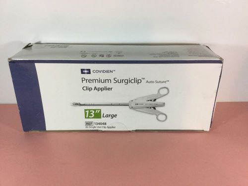 Covidien AutoSuture Premium Surgiclip Clip Applier 13&#034; Ref 134048 - Box of 6