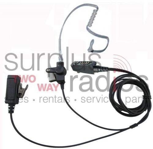 2 wire surveillance headset for icom radios f4161t f4161ds f50 f60 f70 f80dt for sale