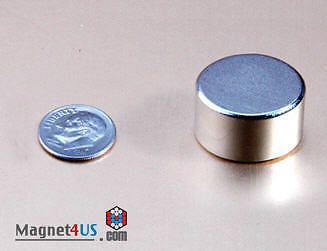 12 pcs Super Strong Neodymium Rare earth Magnet Disc 1&#034; dia. x 1/2&#034; thick