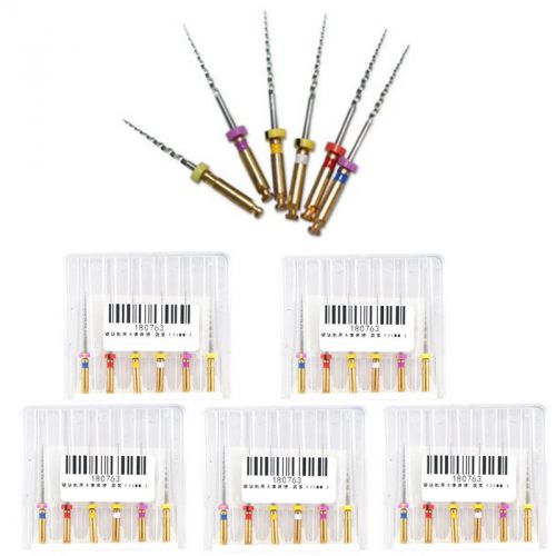 5 packs SX-F3 21MM Mixed Endodontic Niti Rotary Files Universe Engine Endo Root