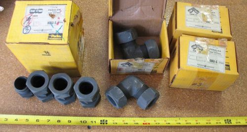 Lot of 11  parker ferulok 1-1/4&#034; tube fittings 20-ebu-s &amp; 20 hbu-s for sale