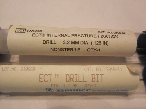 Zimmer 2318-32/2318-11 ECT Internal Fracture Fixation Drill Bit 3.2 and 11mm Dia