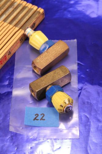 Lot of two mini brass air valves regulators for sale
