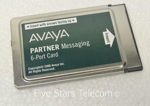 Avaya Partner Messaging Voicemail 6-Port Card (700262470, 700429376) NEW