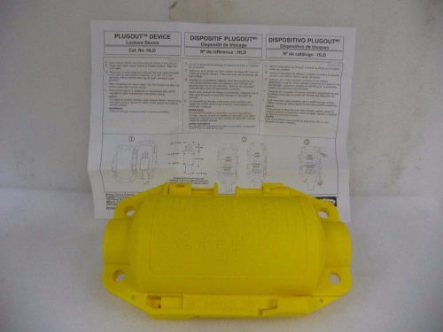 *New* Hubbell PLUGOUT High Visibility Vari-Size Plug Lockout Device HLD