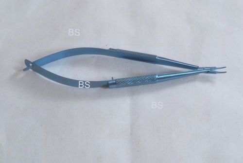 Titanium Barraquer Needle Holder English model curved 11 mm long Ophthalmic 5