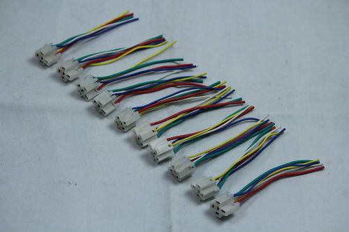 10 pack !12 volt 30/40 a 5 pin cable wire relay socket harness for sale