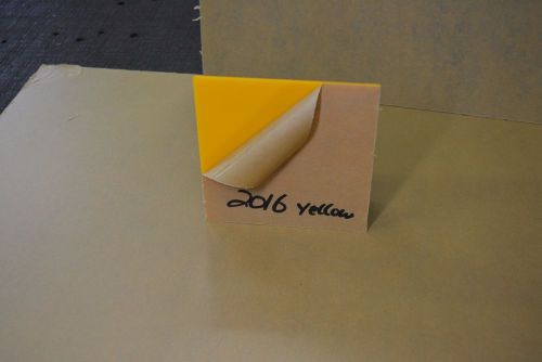 Acrylic  plexiglass  sheet  yellow color # 2016 1/8&#034; x 48&#034; x 32&#034; for sale