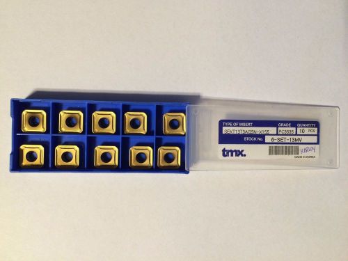 TMX by KORLOY SEKT13T3AGSN-X155 Inserts Grade PC3535 (10 Pieces)