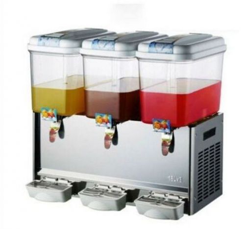 Commercial 18L*3Tank Frozen Hot Cold Drink Beverage Milk Juice Dispenser Machine